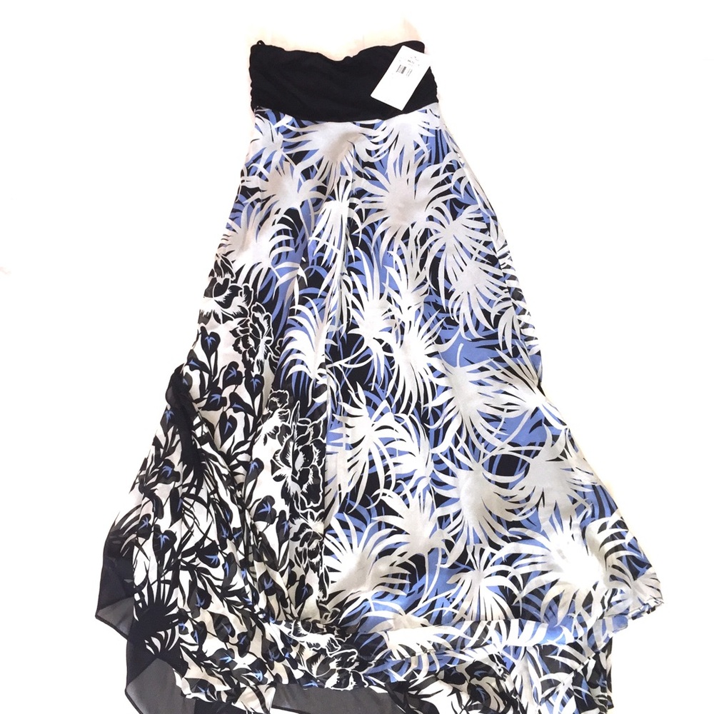 Nicole Miller STUDIO Strapless Silk Dress NWT