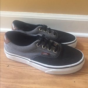 Black and gray vans