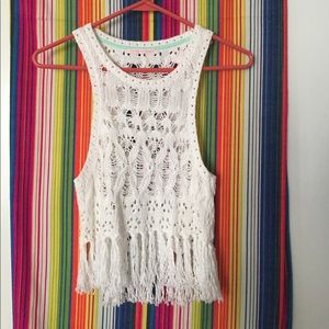 Victoria's Secret Fringe beach cover up
