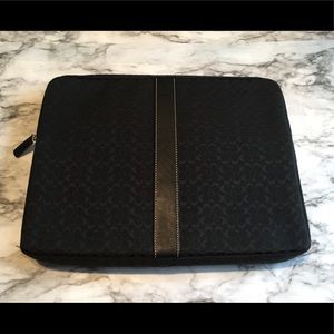 Coach Black Signature C Computer Case
