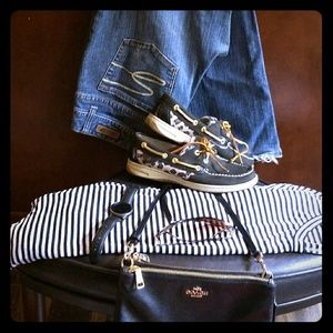 Jeans flare legged light wash 7Seven