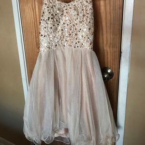 Cream/Nude Homecoming dress