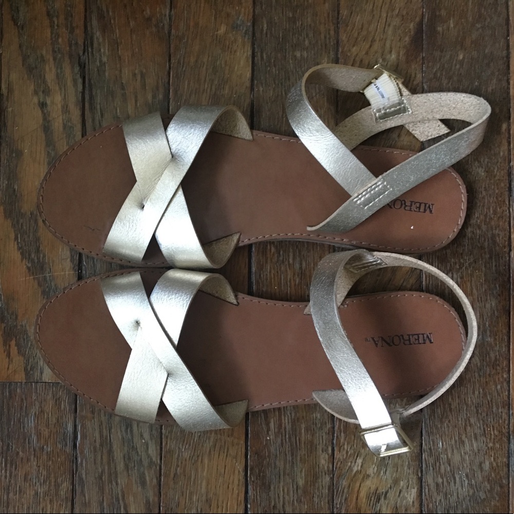 Gold sandals