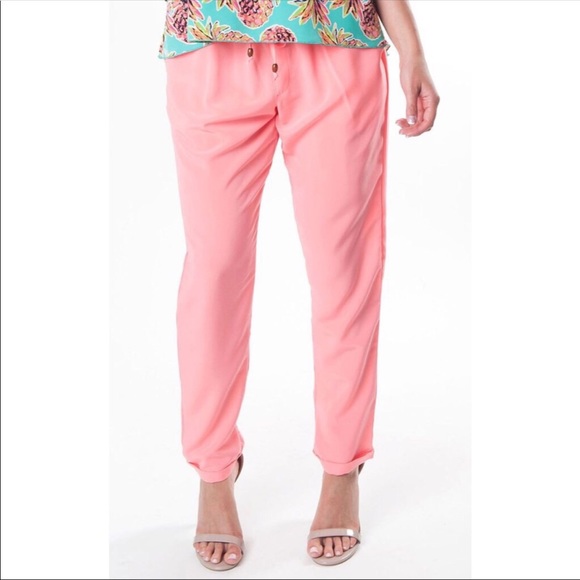 Coral jogger pants - Picture 2 of 4