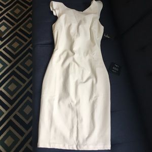 NWT white ruffle back dress