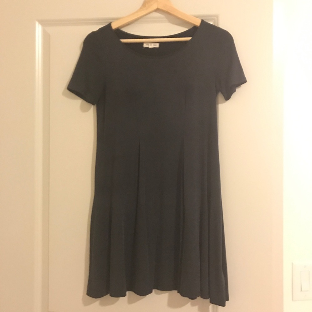 Dark grey/blue short sleeve dress
