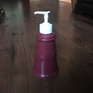 Longaberger pottery soap dispenser