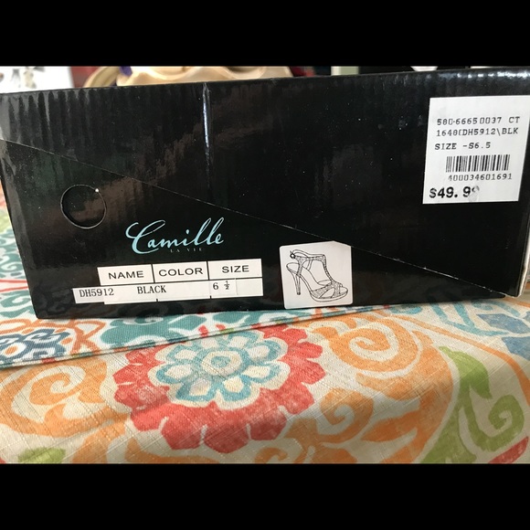 NWB!! Sparkly black heels - Picture 6 of 7