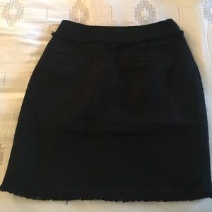 NWOT Black Tweed Skirt