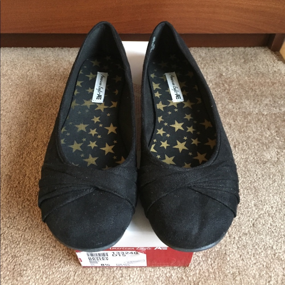 Bayley Twist Black Flats