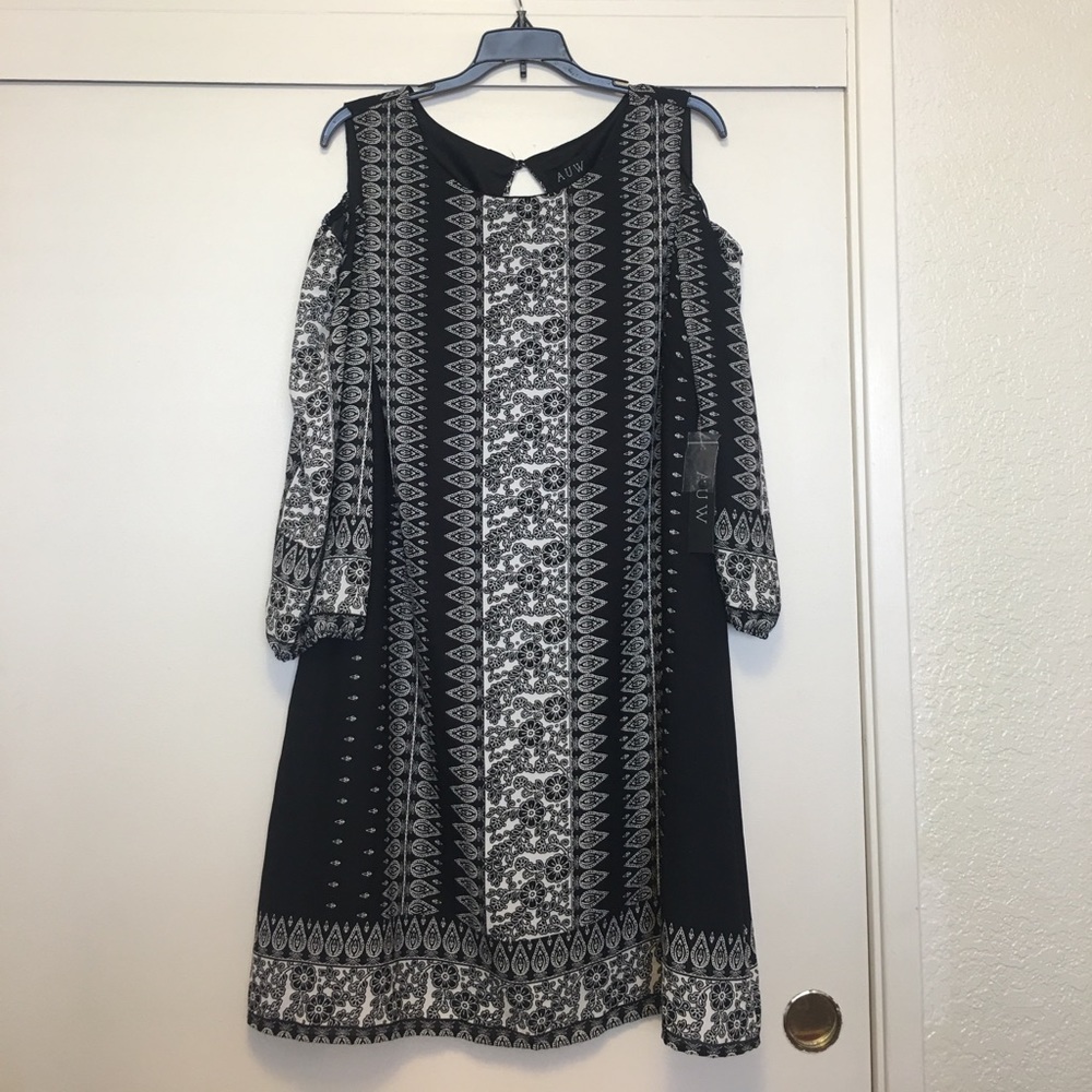 AUW black and white dress