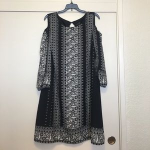 AUW black and white dress
