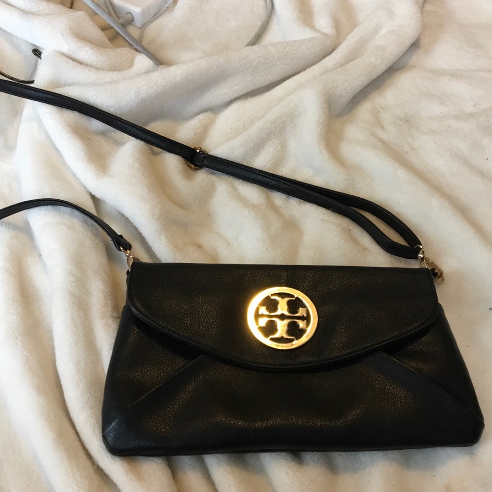 Tory Burch black leather purse