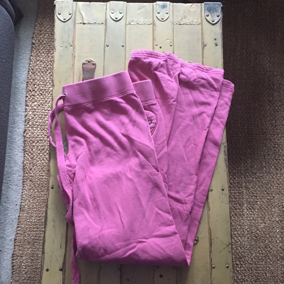 JUICY COUTURE BRAND STRETCH COZY PINK LOUNGEWEAR SWEATPANTS M