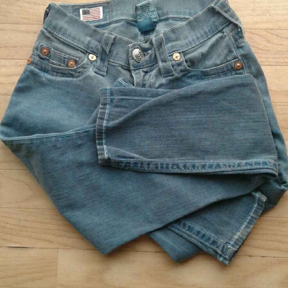 Blue jeans, rarely worn