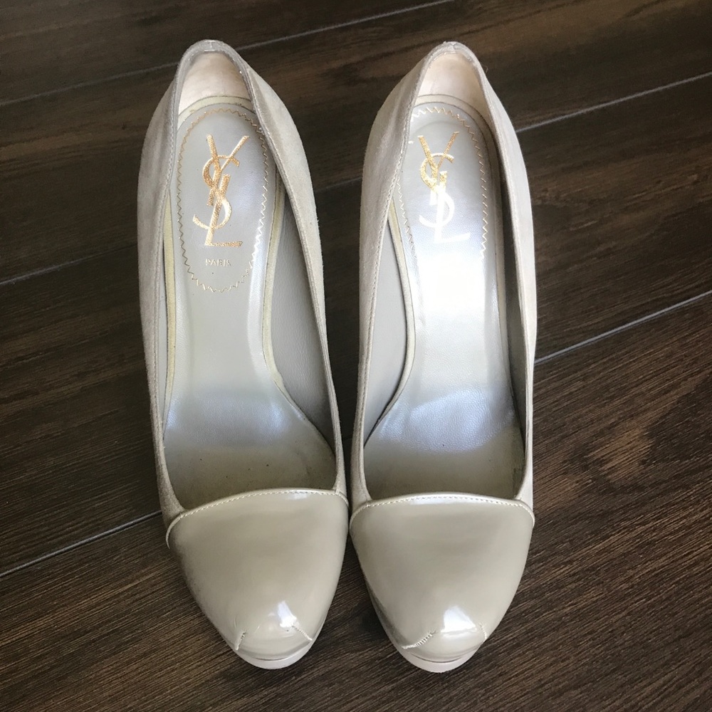 YSL 35.5 Suede Pumps