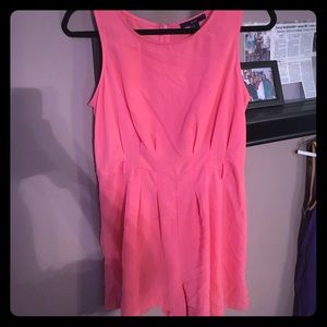 Coral romper (missing belt)