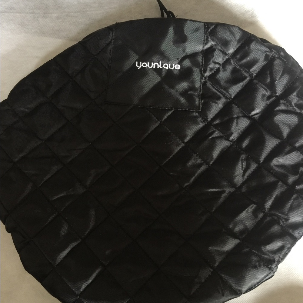 Black makeup pouch