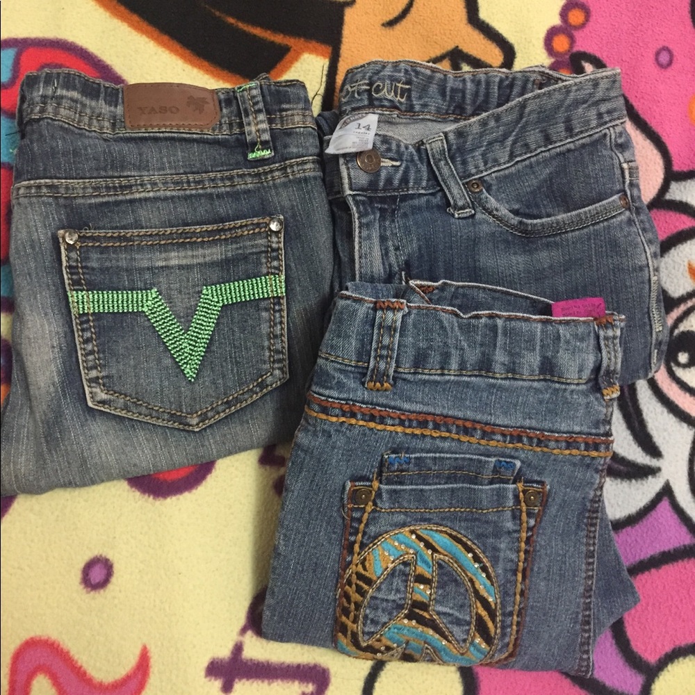 Bundle of 3 jeans + 1 cargo pants