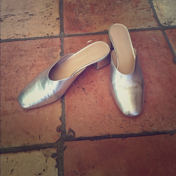 Loeffler Randall Shoes - Silver leather Loeffler Randall mules