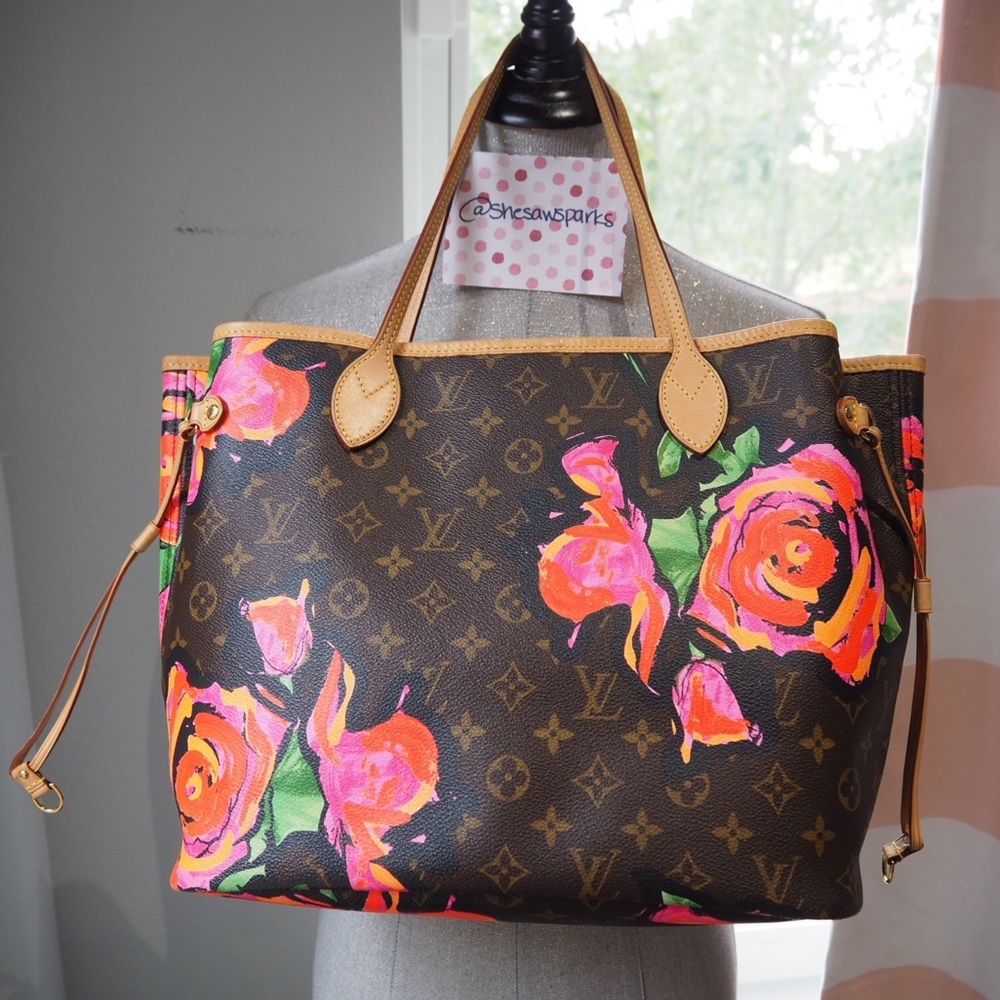 Louis Vuitton Neverfull MM Stephen Sprouse Roses