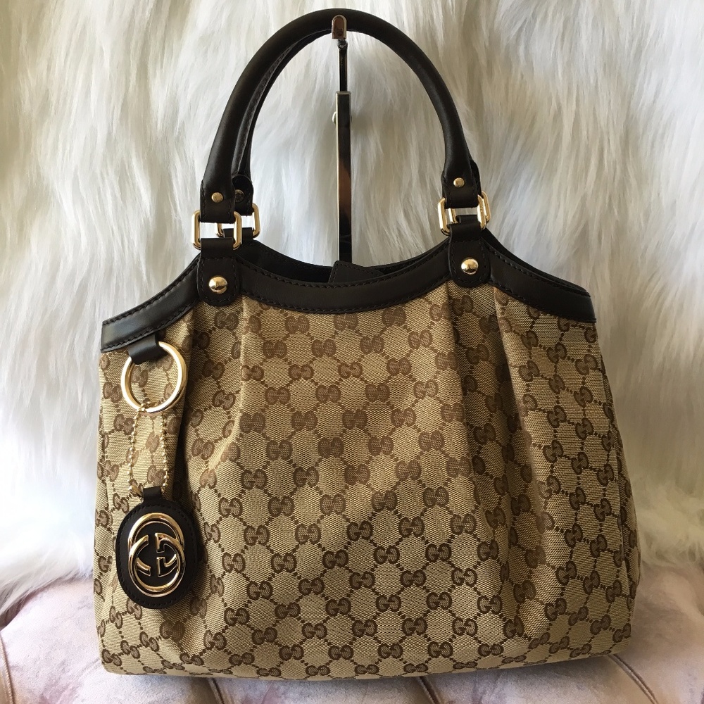 SOLD! GUCCI Sukey Monogram Canvas Tote