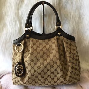 SOLD! GUCCI Sukey Monogram Canvas Tote