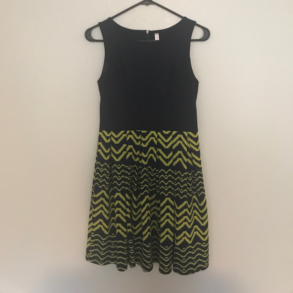 Navy blue and yellow Sundress