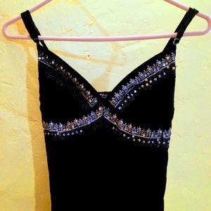 Black Strap Sexy Tango Dress