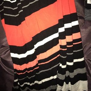 Striped maxi skirt