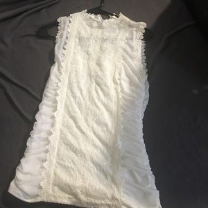 White Sheer top with a scrunchie feel!