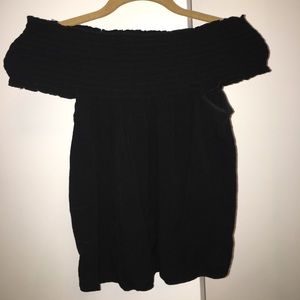 Brandy Melville black rouged top