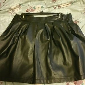 Never worn faux leather skirt