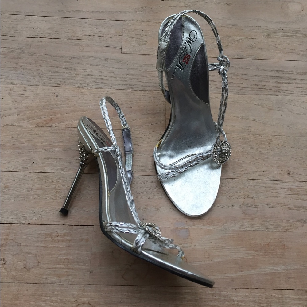 Wild Rose Silver Heels!