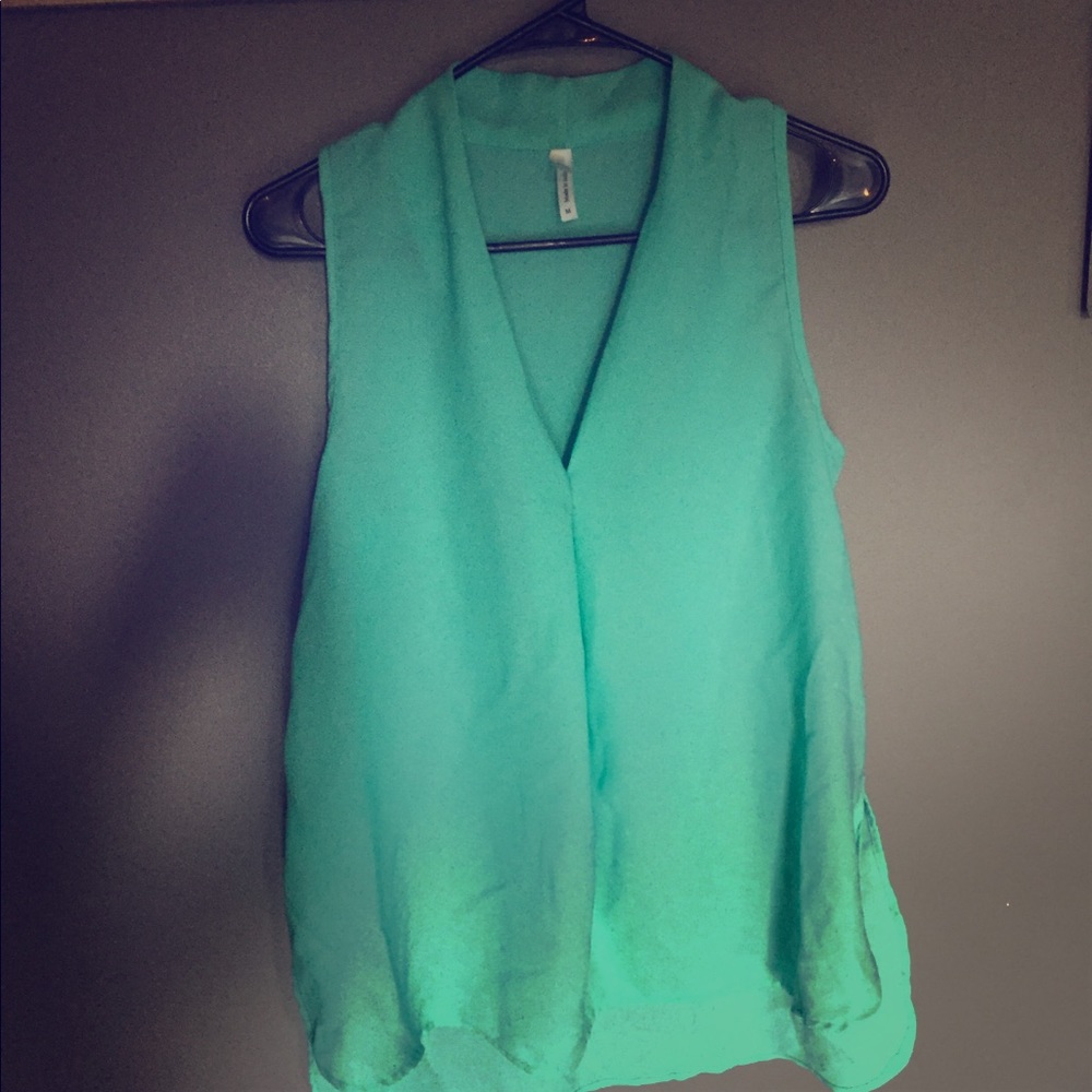 Teal tank top - formal