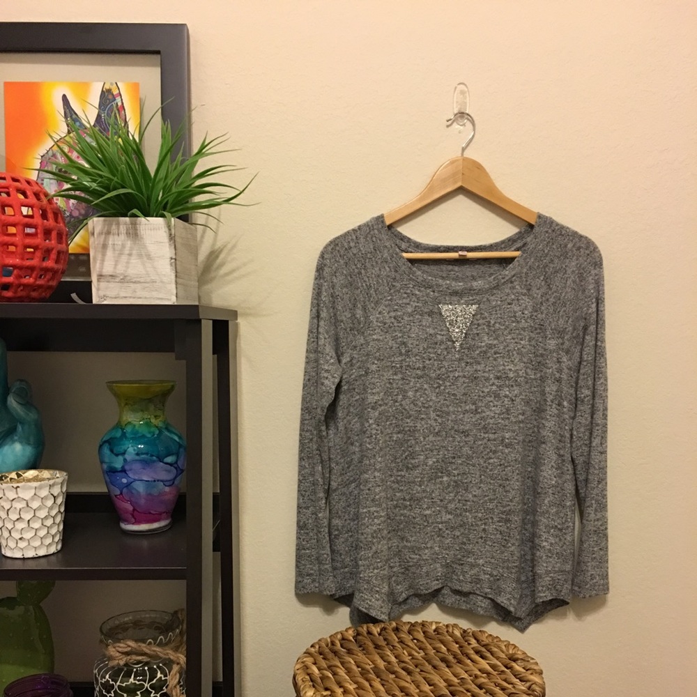 Soft grey top