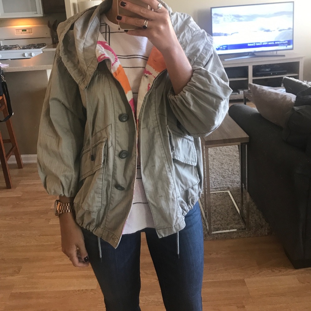 FREE PEOPLE Pattern detail coat