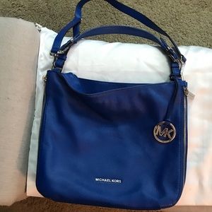 Michael Kors Essex bag purse bright blue EUC