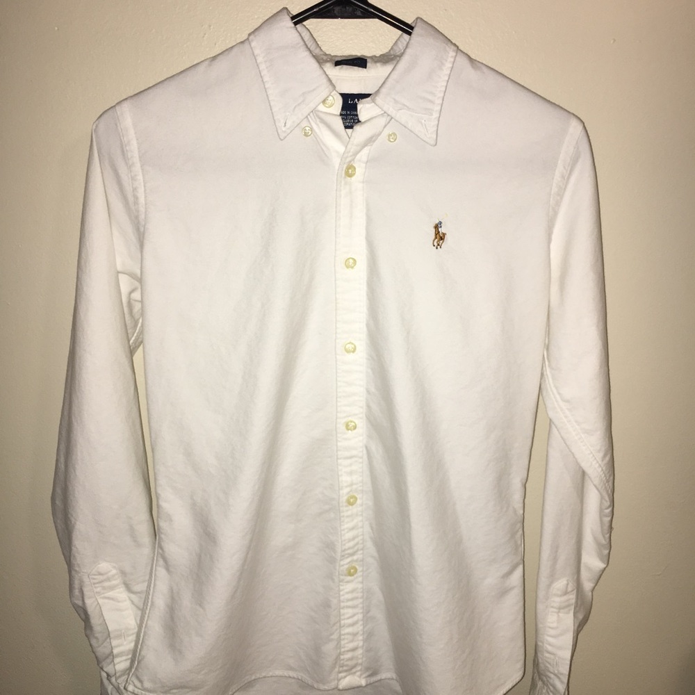 White Polo Ralph Lauren button up