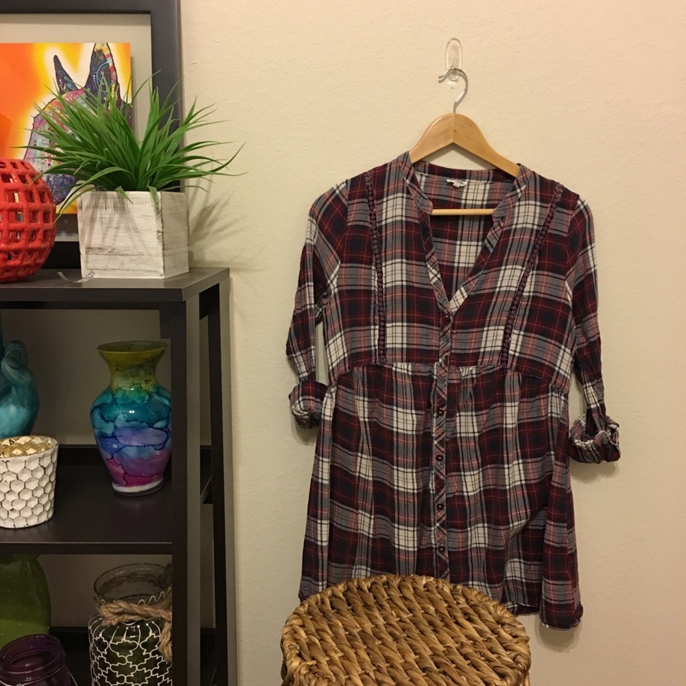 Plaid dress/top