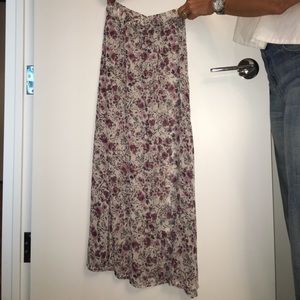 Floral print maxi skirt