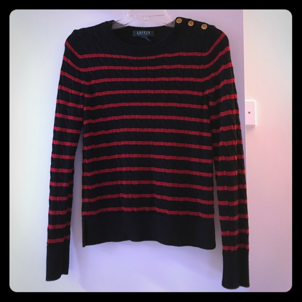 Lauren Ralph Lauren petite small striped sweater