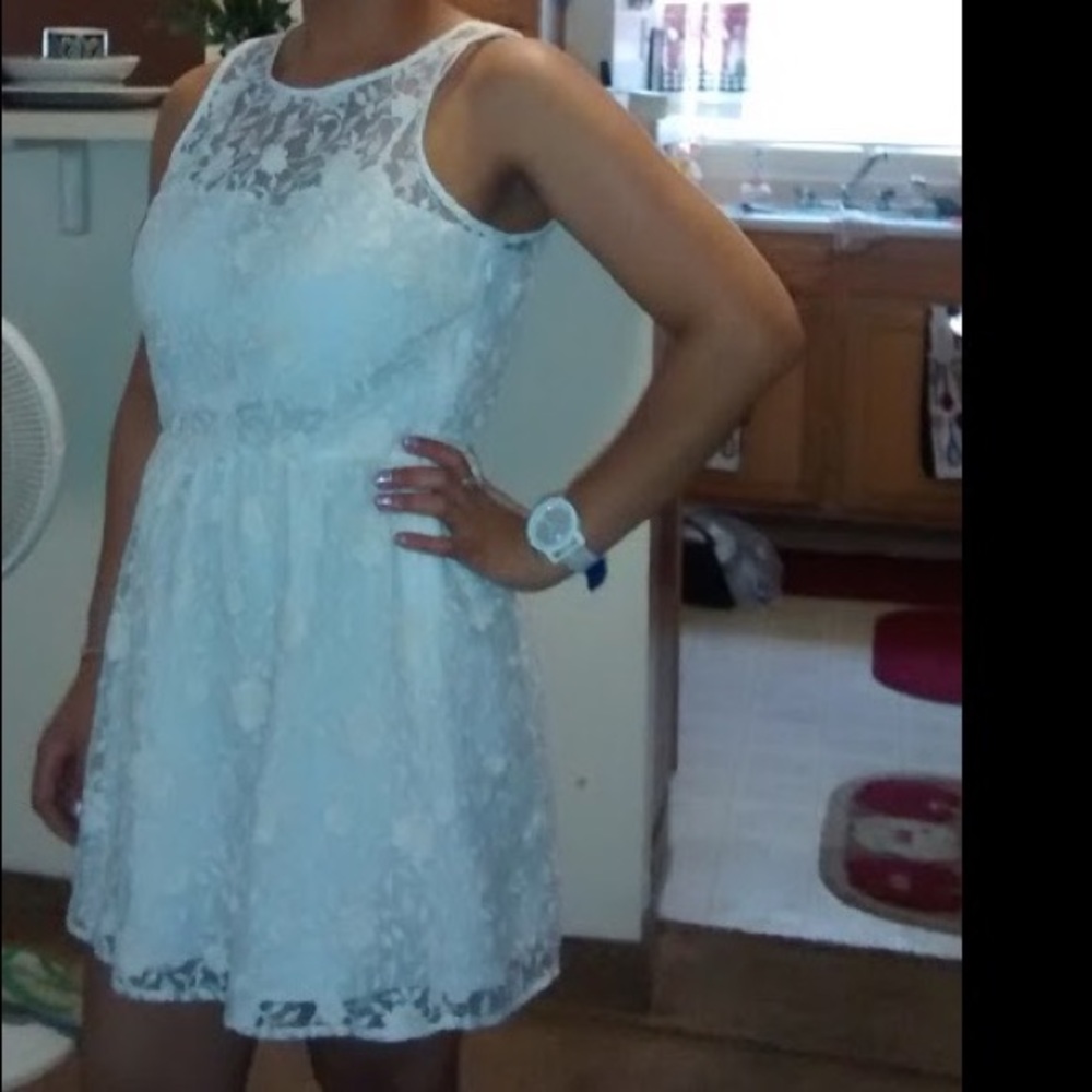 Classic Off White Lace Dress