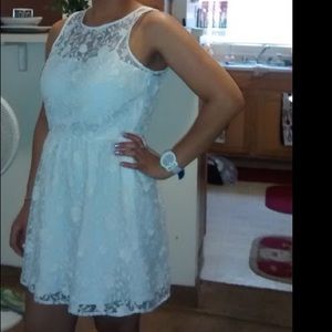 Classic Off White Lace Dress