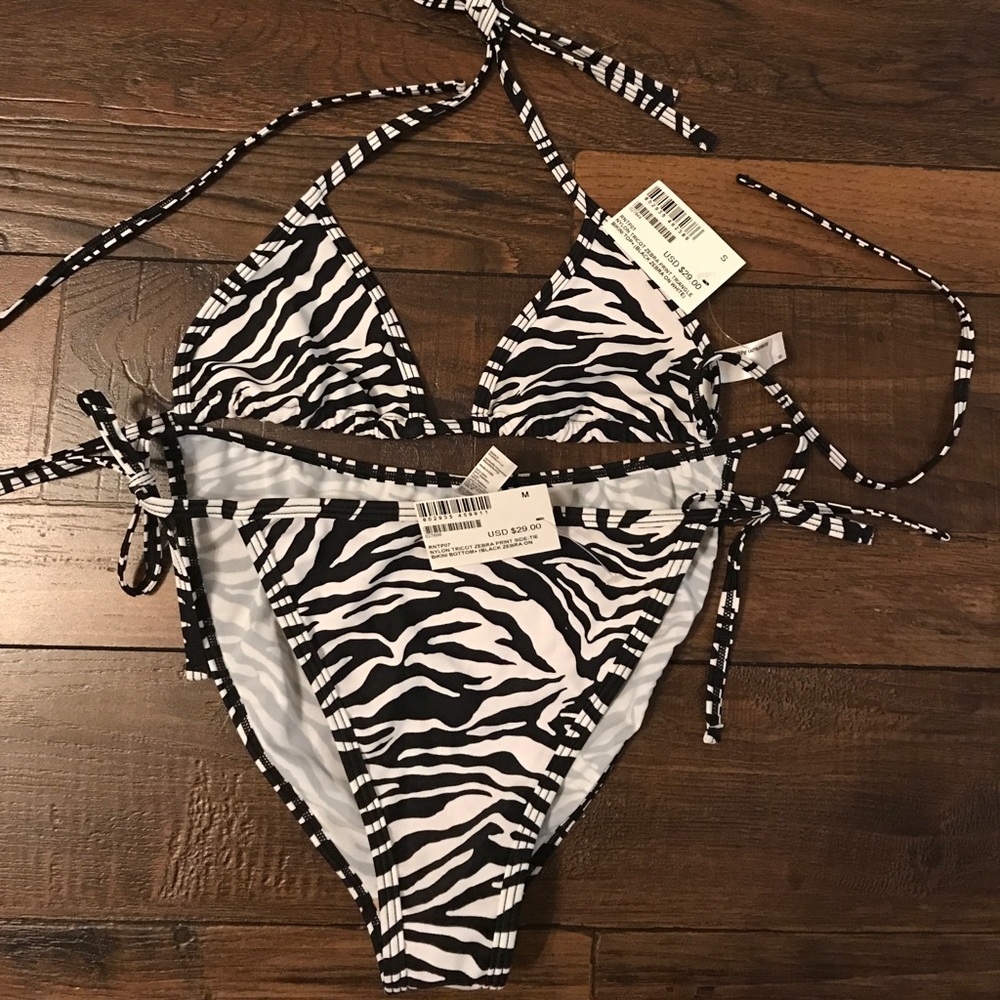 NWT American Apparel 2 piece. Sm top, M bottom