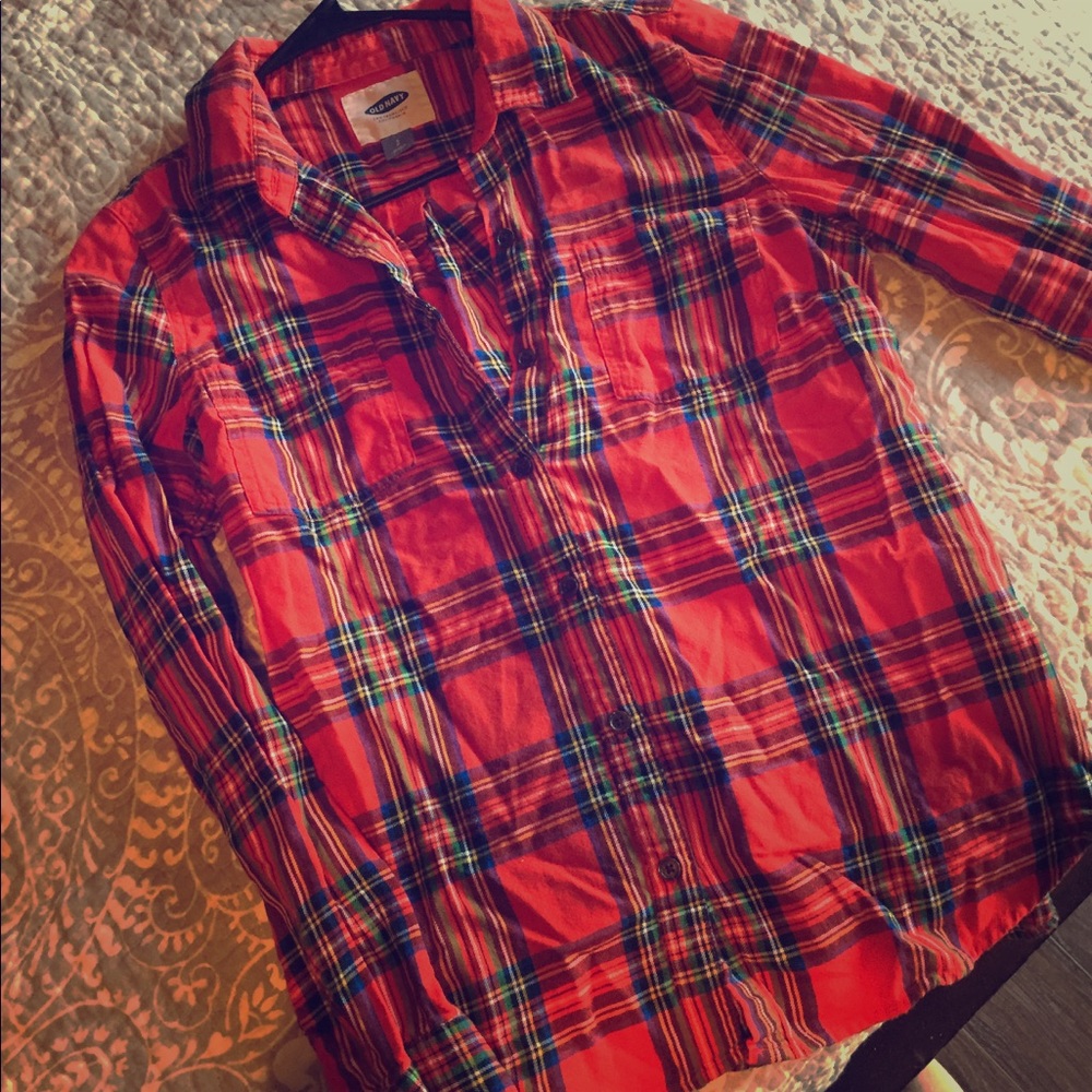 Old navy red flannel