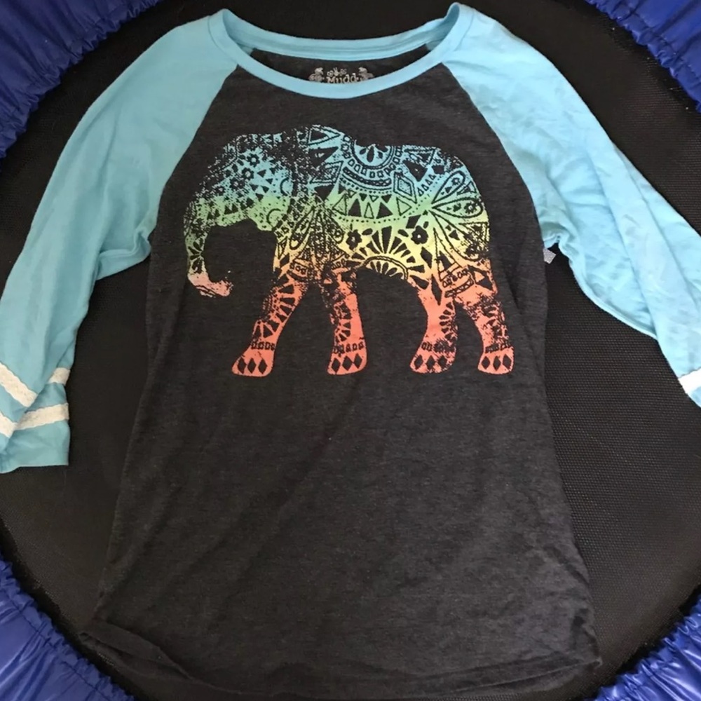 ❗️BUNDLE IT❗️Girls Elephant Quarter Sleeve Shirt