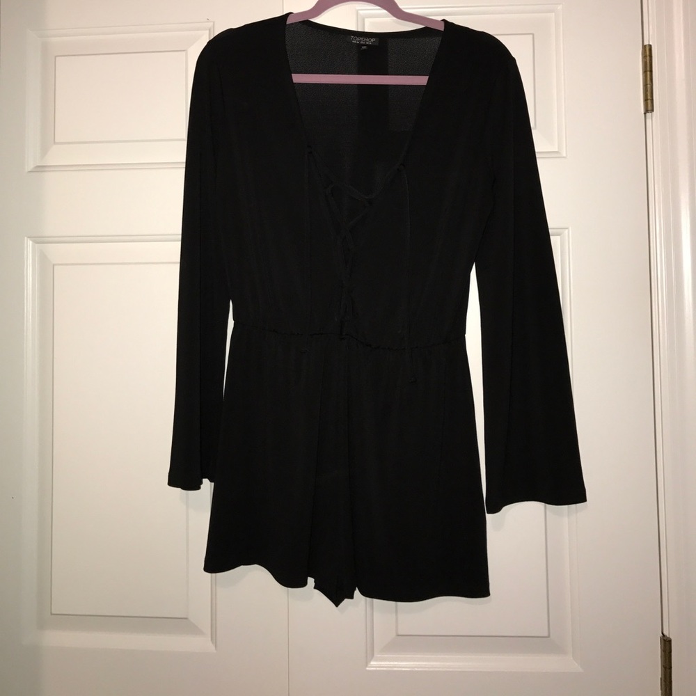 Black topshop romper