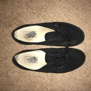 Vans all black authentic