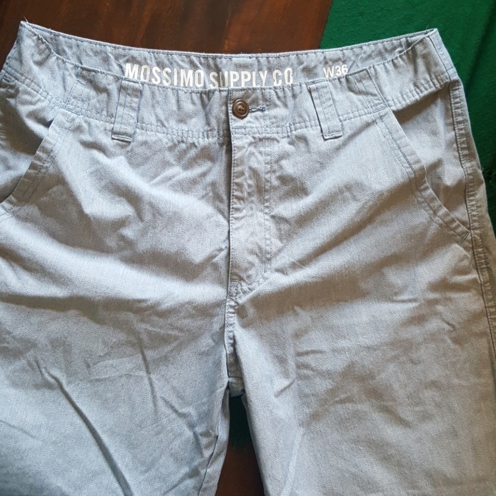 Blue casual men's shorts